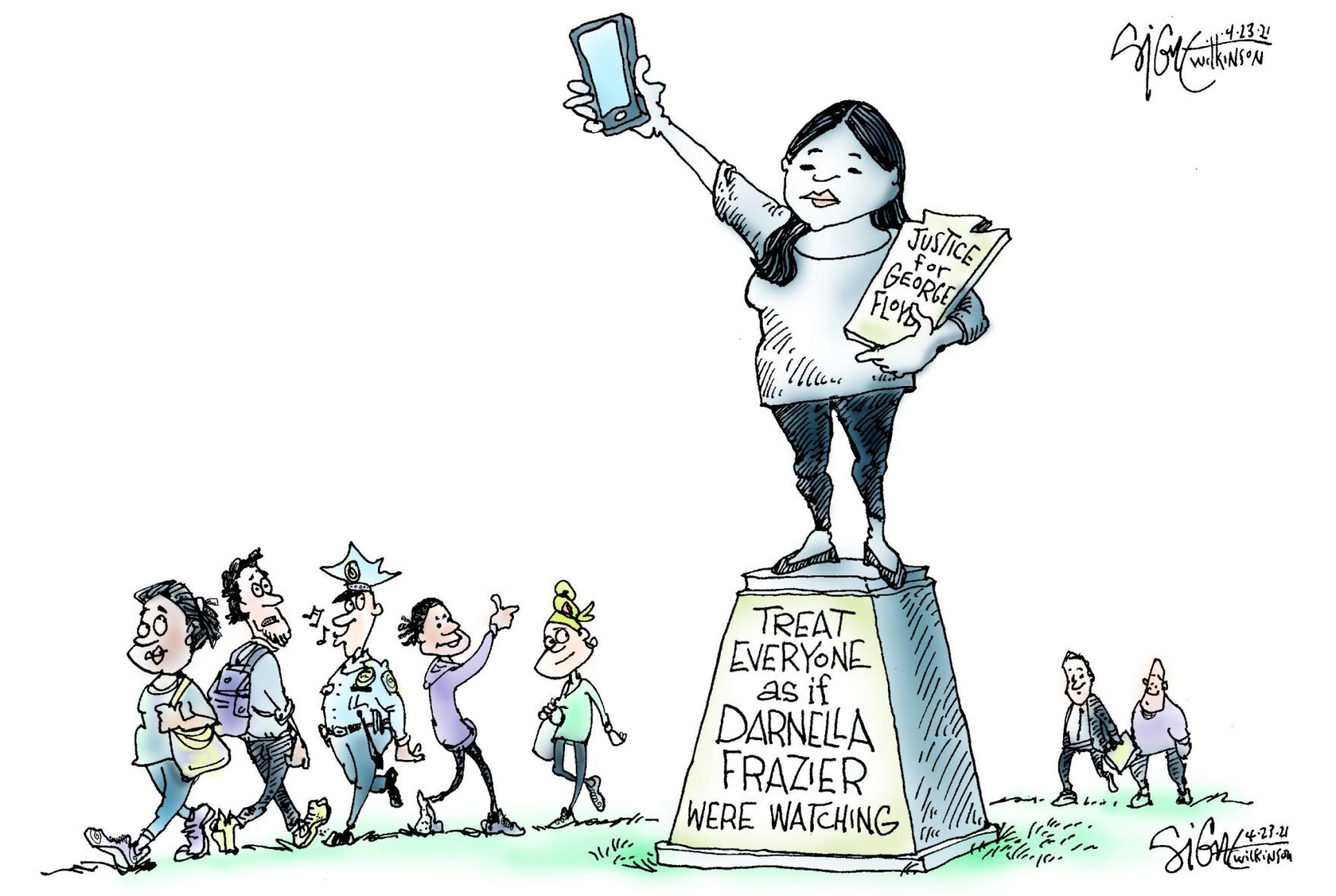 Signe Wilkinson cartoon